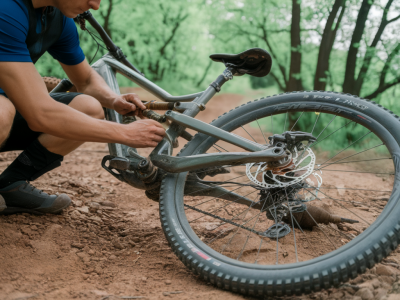 Comment dépanner une suspension VTT (fourche ou amortisseur) sur le terrain pour finir une course sans atelier